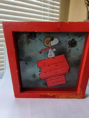 Snoopy 'An Ace in Action' Framed Art - Red Hallmark